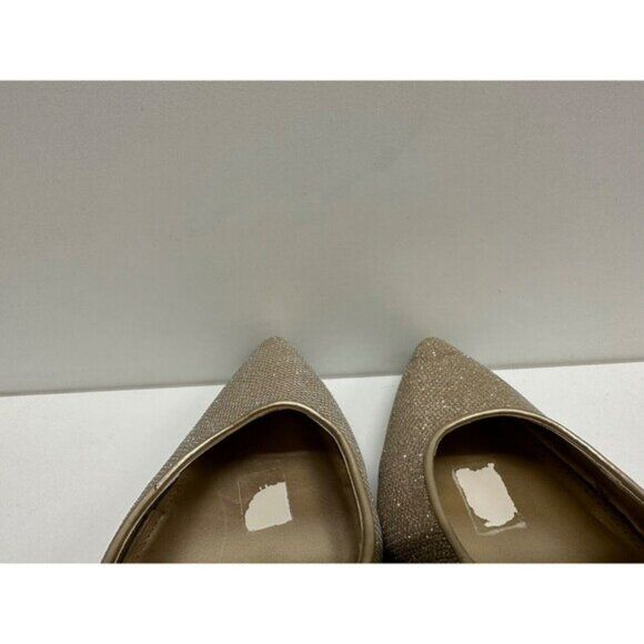 Fioni Night women size 11 gold shimmer party sparkle pointy heel shoes - Picture 9 of 12